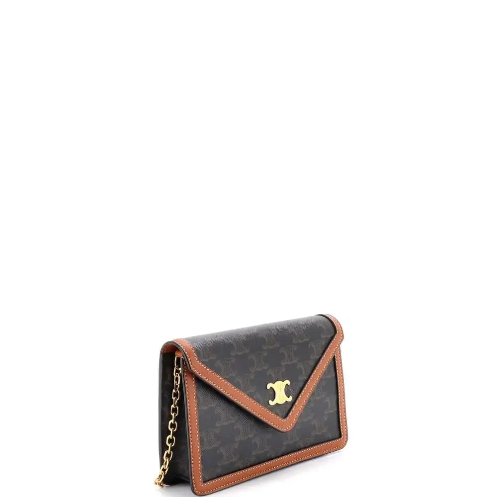 Celine Triomphe Envelope Flap Wallet On #239526C17B - Picture 2 of 6